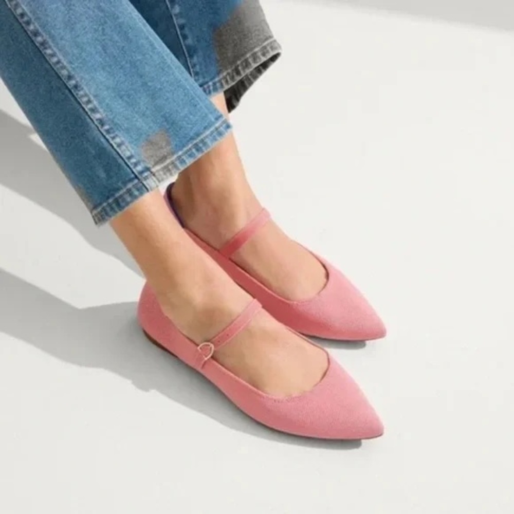 NEW ROTHY’S The Point Mary Jane II in Tulip Pink size 9.5 - Picture 3 of 12